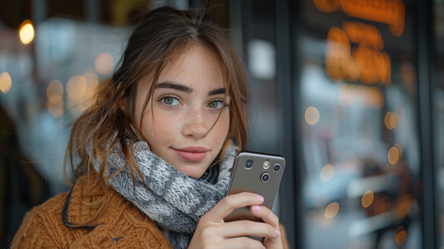 Girl with a phone